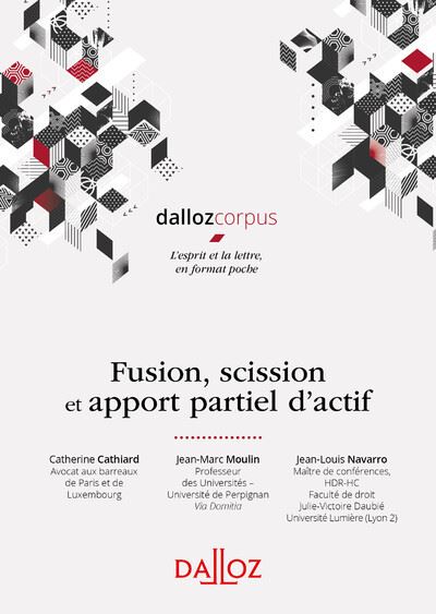 Fusion, scission et apport partiel d'actif Ediiton 2019 - broché