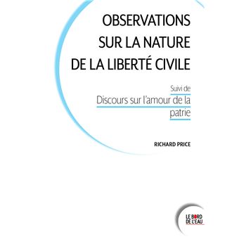 Observations sur la nature de la liberté civile
