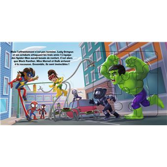 SPIDEY ET SES AMIS EXTRAORDINAIRES - Mon Petit Livre Puzzle - 5 puzzles 9 pièces - Marvel