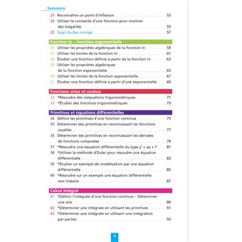 Objectif BAC Fiches détachables Spécialité maths Tle