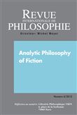 Revue internationale de philosophie 262 (4-2012) analytic philosophy of fiction