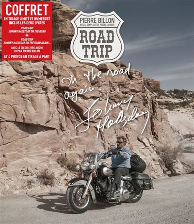 "Le dernier voyage" - Livre accompagnant le documentaire à venir Coffret-Road-Trip-Johnny-Hallyday-on-the-road-again