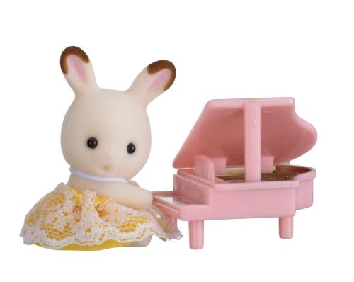 Figurine Bébé Lapin + Piano Sylvanian Families