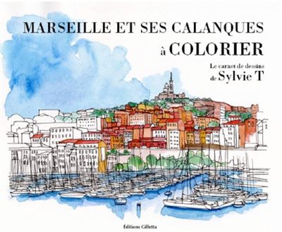 Marseille et ses calanques à colorier