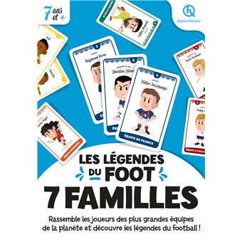 7 familles Légendes du foot