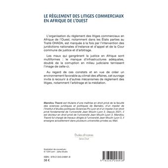 Le règlement des litiges commerciaux en Afrique de l'ouest