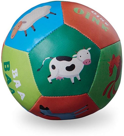 Crocodile Creek zachte bal Boerderijdieren - 13 cm