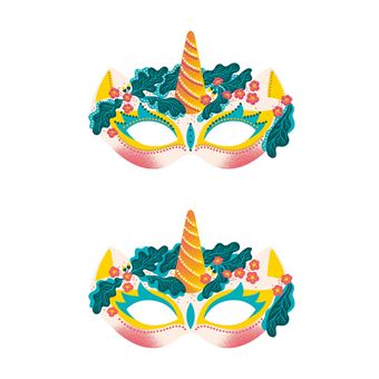 Les ateliers de Manon Bucciarelli - masques à strass - Féérie - pochettes avec accessoires