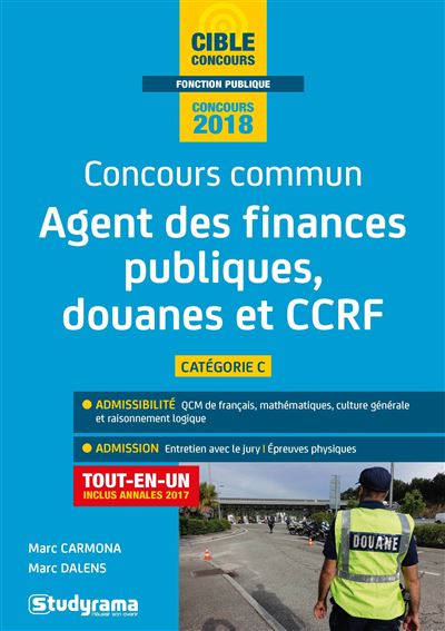 Concours commun agent administratif principal Finances publiques douanes CCRF