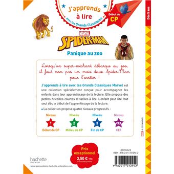 Disney CP niveau1 Spider-Man Panique au zoo
