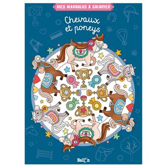 Mes mandalas à colorier - Chevaux et poneys