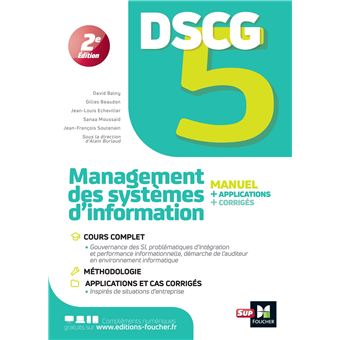 DSCG 5 - Management des systèmes d'information - Manuel et applications 2023-2024