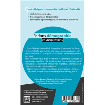 Parlons démographie en 30 questions