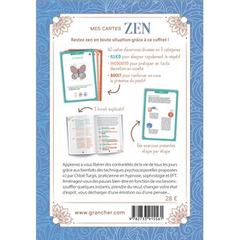 Mes cartes Zen - 60 cartes d'exercices pour cultiver la sérénité dans votre quotidien - Coffret