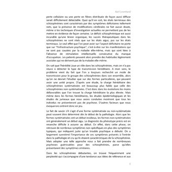 Diagnostics différentiels des psychoses endogènes, des troubles de la personnalité et des névroses