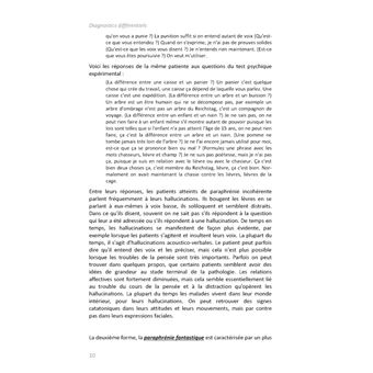 Diagnostics différentiels des psychoses endogènes, des troubles de la personnalité et des névroses