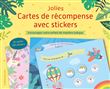 Jolies cartes de recompense avec stickers