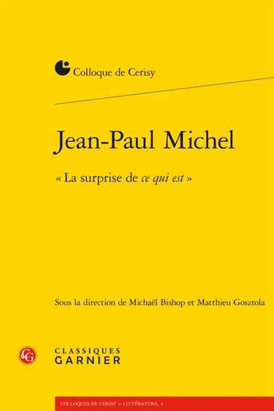 Jean-paul michel la surprise de ce qui est