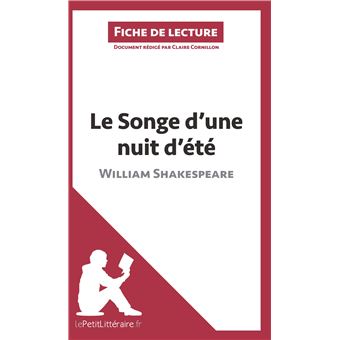 Le Songe D Une Nuit D Ete De William Shakespeare Fiche De Lecture Resume Complet Et Analyse Detaillee De L Oeuvre Broche Claire Cornillon Lepetitlitteraire Fr Achat Livre Ou Ebook Fnac