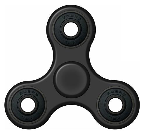 Fidget Hand Spinner Spinmax Noir jusqu’à 3 mn de rotation