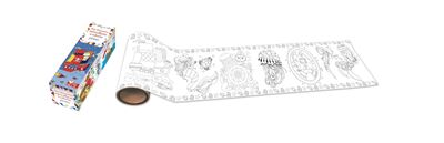 Frise decorative autocollante a colorier pirates