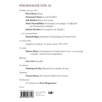 Psychanalyse Yetu 52 - Surmoi, moi, ça, ego
