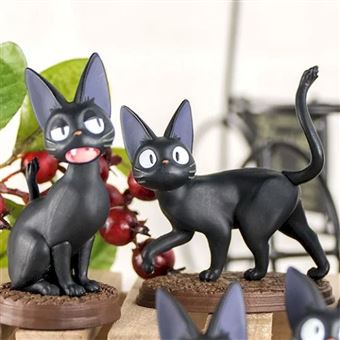 Assortiment de 6 figurines Kiki la petite Sorcière Ghibli Jiji