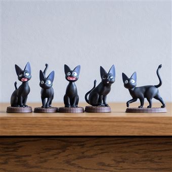 Assortiment de 6 figurines Kiki la petite Sorcière Ghibli Jiji