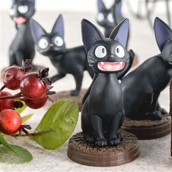 Assortiment de 6 figurines Kiki la petite Sorcière Ghibli Jiji