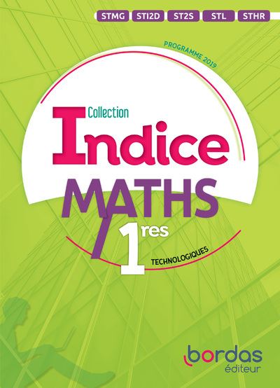 Indice Mathématiques 1ère Voie technologique