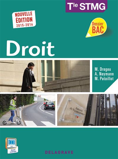 Droit Tle STMG (2015) - Pochette élève Livre De L’élève, Edition 2015 ...