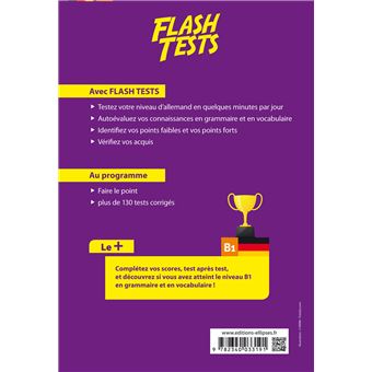 Allemand. Flash Tests. B1. Testez votre niveau d'allemand !