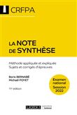La note de synthèse - CRFPA - Examen national Session 2022