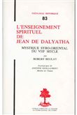 TH n°83 - L'enseignement spirituel de Jean de Dalyatha