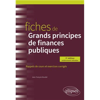 Fiches de Grands principes de finances publiques