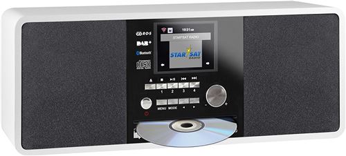 Imperial DABMAN i200 DAB+ Internet Radio Speaker with WiFi, CD Player, Bluetooth, FM, USB & DAB Digital - White