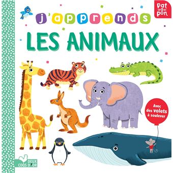 J'apprends les animaux - livre avec volets