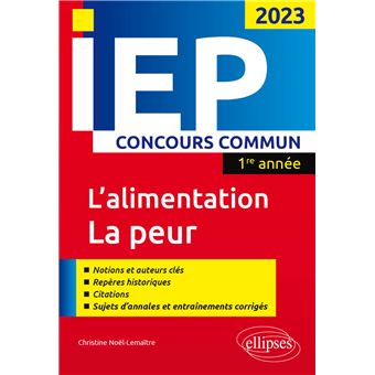 Concours commun IEP 2023. 1ere année.