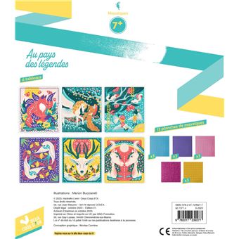 Les ateliers de Manon Bucciarelli - mosaiques Au pays des légendes- Boîte avec accessoires