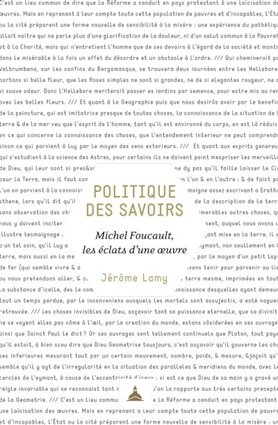 Politique des savoirs - Jérôme Lamy - broché