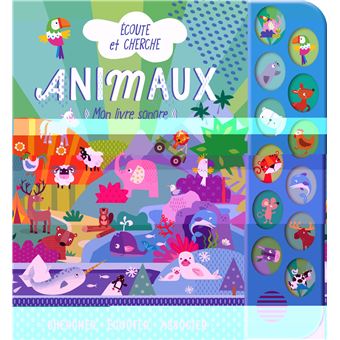 Écoute et cherche - 12 boutons sonores - animaux