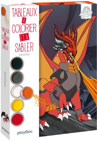 Tableaux à colorier et à sabler - Dragons -  Collectif - Boîte ou accessoire