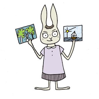 Petite Lapinette part en vacances