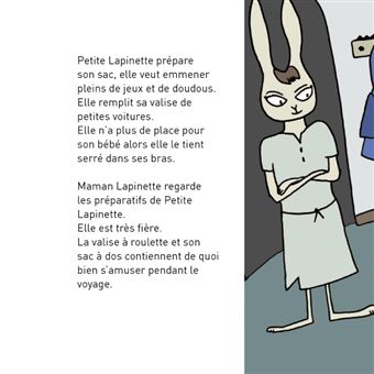 Petite Lapinette part en vacances