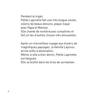 Petite Lapinette part en vacances