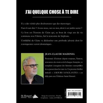 J'ai quelque chose à te dire