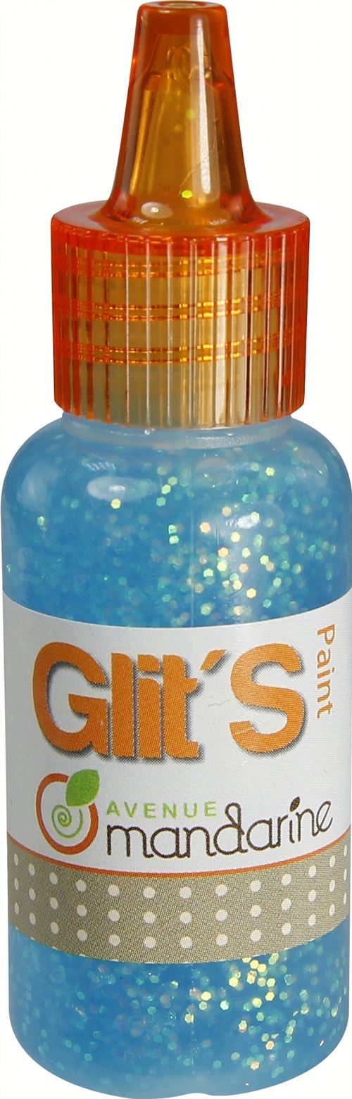 Tube de gel pailleté Avenue Mandarine Glit’s Paint 20 ml Turquoise