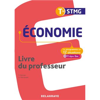 Économie Tle STMG (2020) - Pochette - Livre du professeur