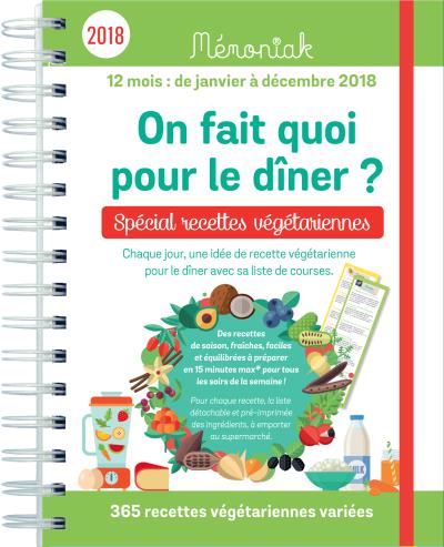 On fait quoi pour le dîner ? Agenda Mémoniak 2024, 16 mois de recettes pour  tous les soirs - broché - Emilie Thuillez - Achat Livre