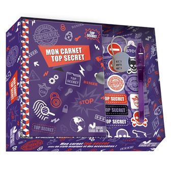 Mon carnet top secret  - coffret avec stylo magique